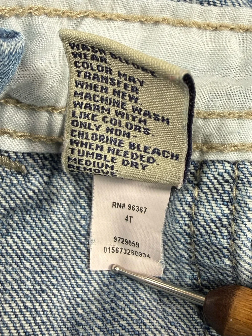 VINTAGE OSHKOSH B’GOSH Girls Vestbak Denim Jumper Dress 4T Y2K Workwear Western